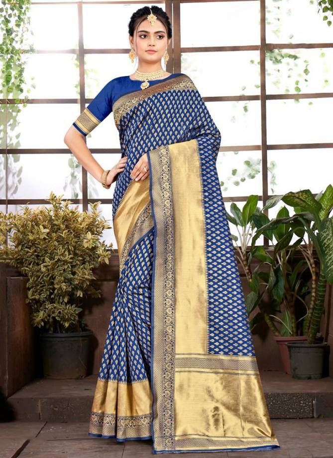 ZARI PATTA Heavy Festive Wear Fancy Banarsi Silk Saree Collection